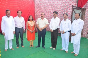 Smt. Nirmal ji & Rtd. Dy. General Manager BSNL Sangrur Sh. Resham Lal Ji (Chief Guest) with BK Brothers