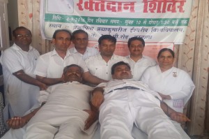 Dr. Subhash with Dalbir Bhai & Blessings by BK Brij Didi